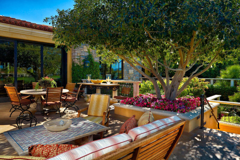 country club patio landscaping designs