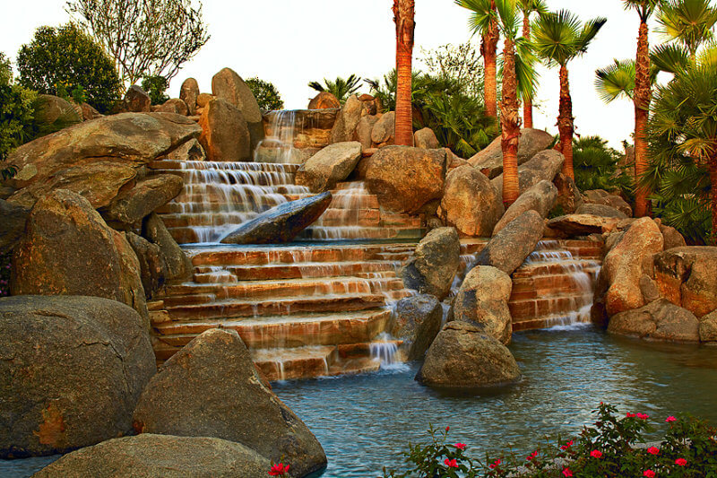 waterfall design rancho mirage landscaping