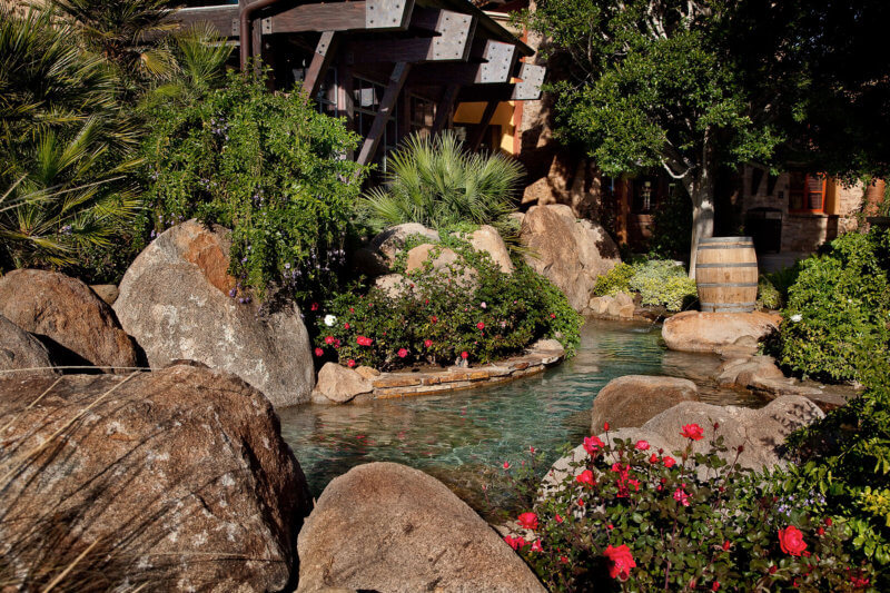 landscape design pond coachella valley
